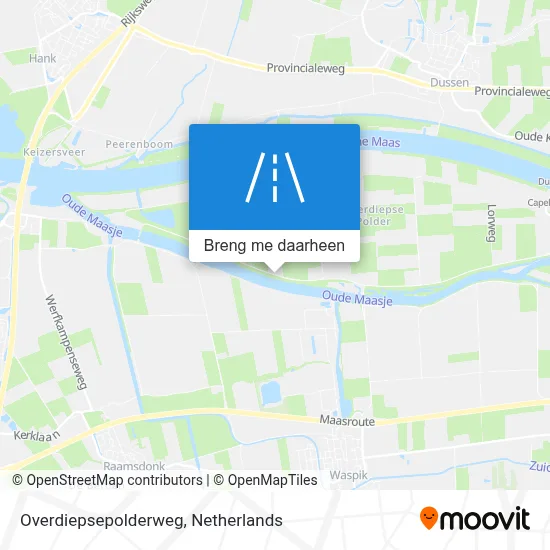 Overdiepsepolderweg kaart
