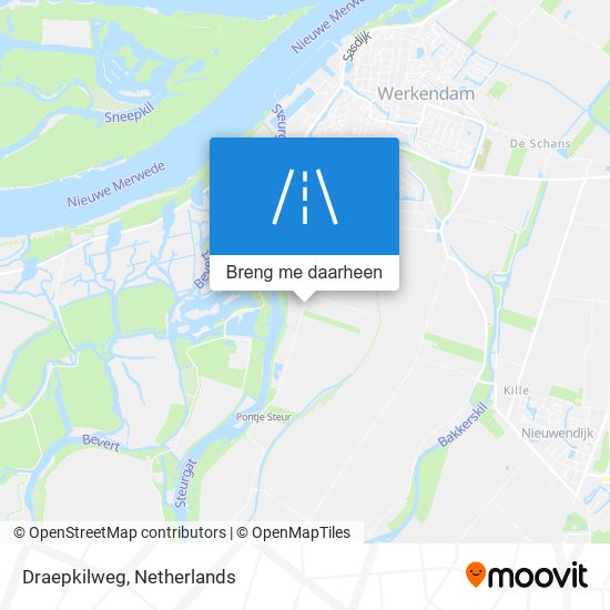 Draepkilweg kaart