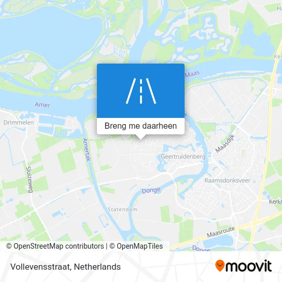 Vollevensstraat kaart