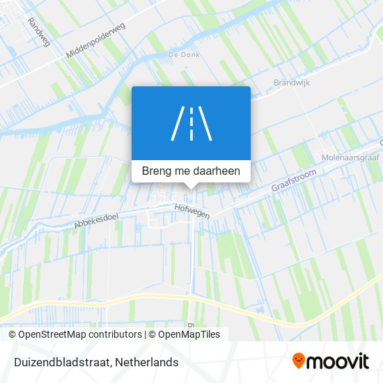 Duizendbladstraat kaart