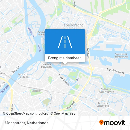 Maasstraat kaart