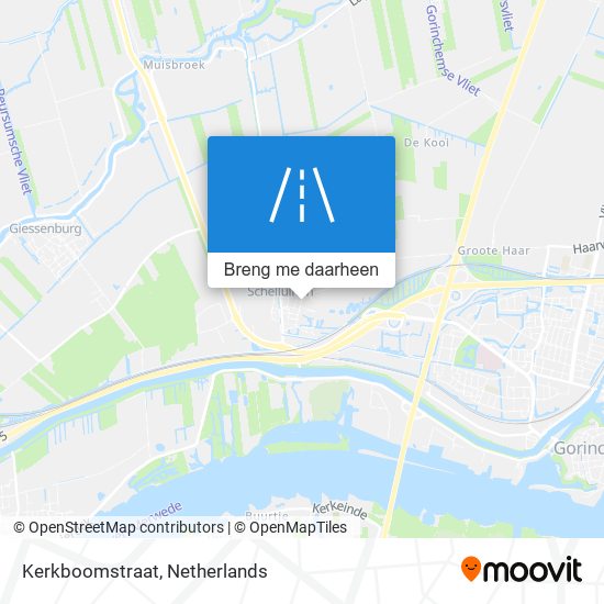 Kerkboomstraat kaart