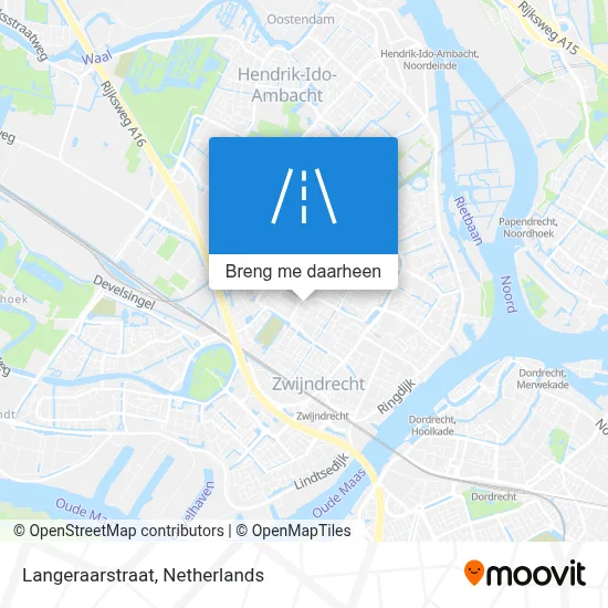 Langeraarstraat kaart