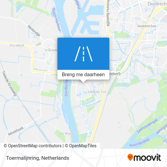 Toermalijnring kaart