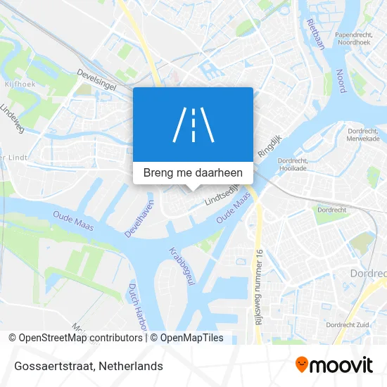 Gossaertstraat kaart