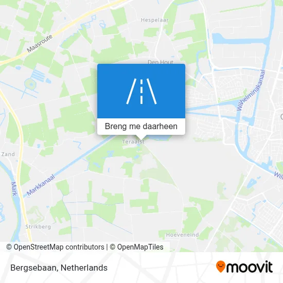 Bergsebaan kaart