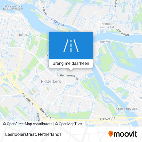 Leerlooierstraat kaart