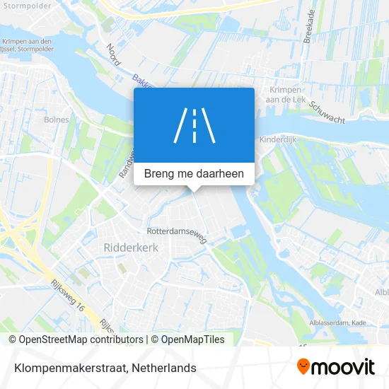 Klompenmakerstraat kaart