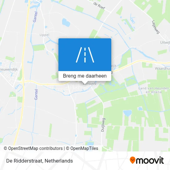 De Ridderstraat kaart