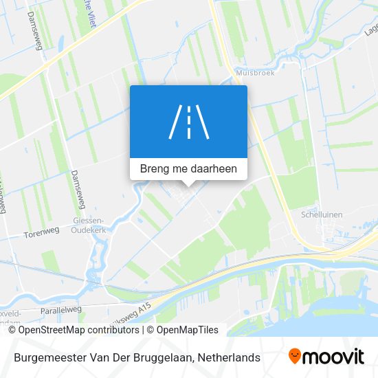 Burgemeester Van Der Bruggelaan kaart