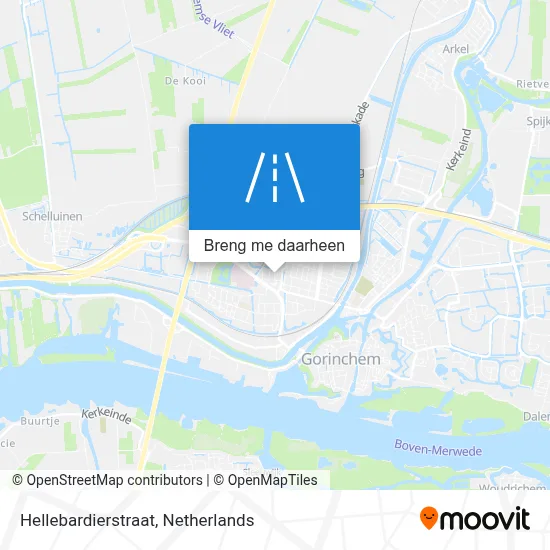 Hellebardierstraat kaart