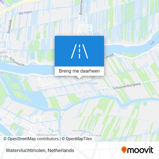 Watervluchtmolen kaart