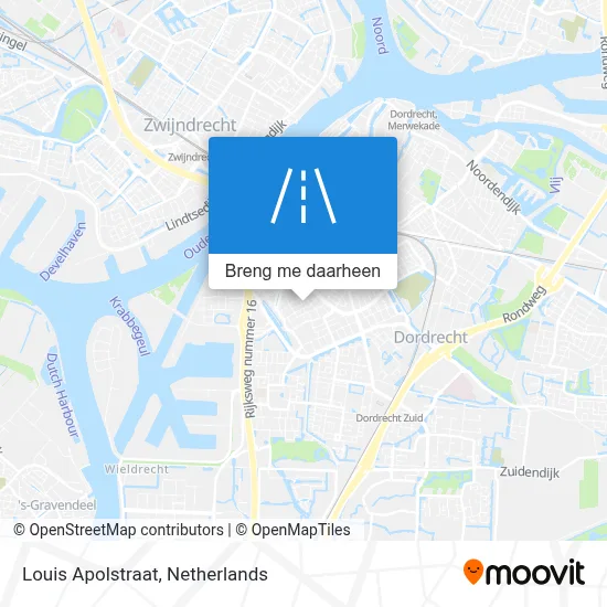 Louis Apolstraat kaart
