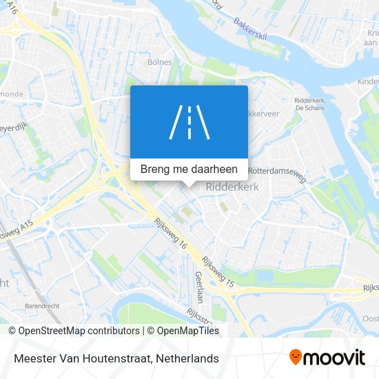 Meester Van Houtenstraat kaart