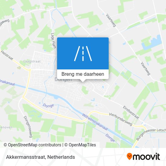 Akkermansstraat kaart