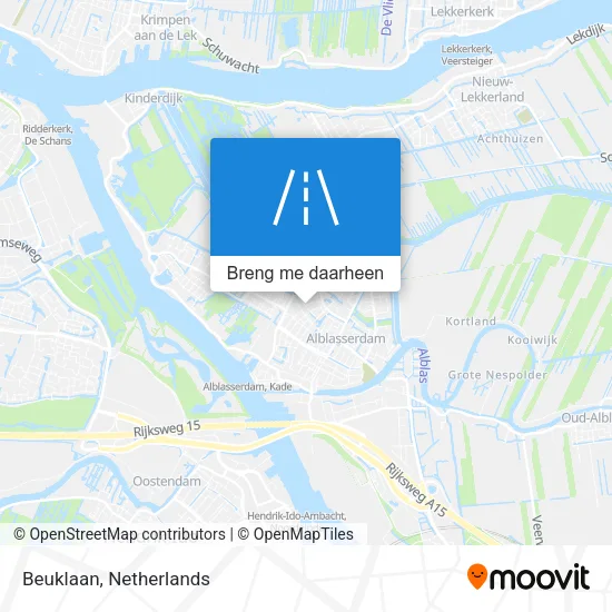 Beuklaan kaart