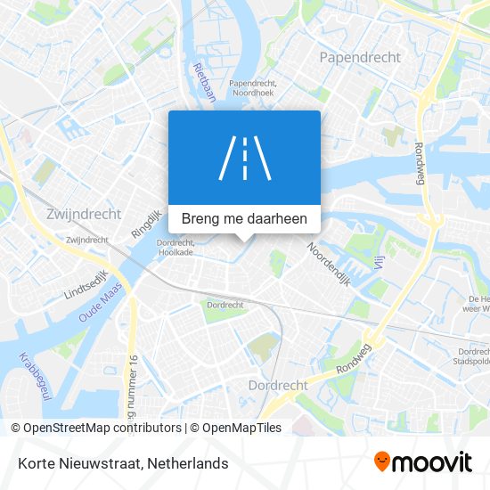 Korte Nieuwstraat kaart