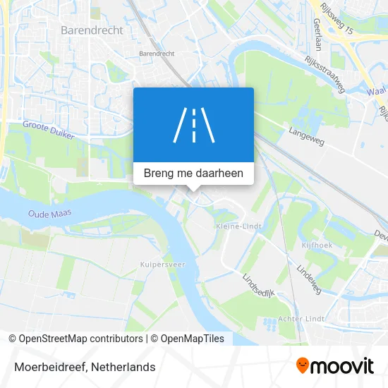 Moerbeidreef kaart