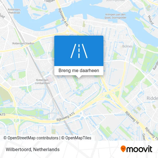 Wilbertoord kaart