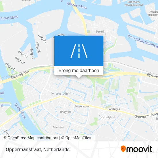 Oppermanstraat kaart