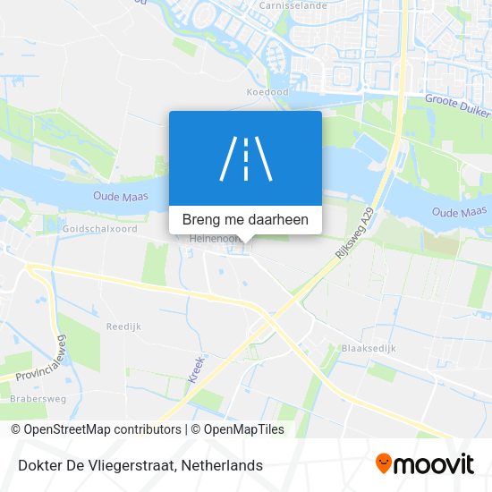 Dokter De Vliegerstraat kaart