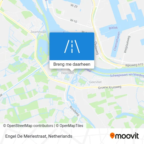 Engel De Merlestraat kaart