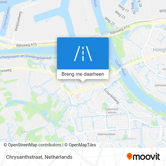 Chrysanthstraat kaart