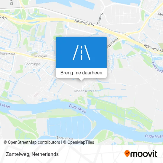 Zantelweg kaart
