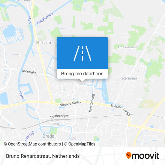 Bruno Renardstraat kaart