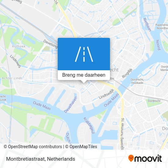 Montbretiastraat kaart