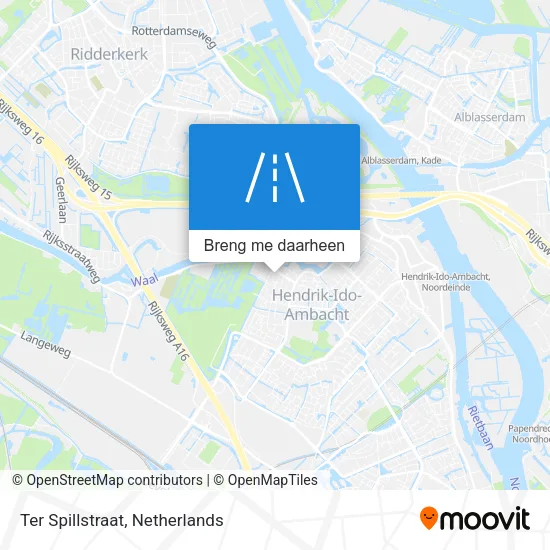 Ter Spillstraat kaart
