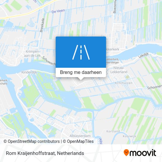 Rom Kraijenhoffstraat kaart