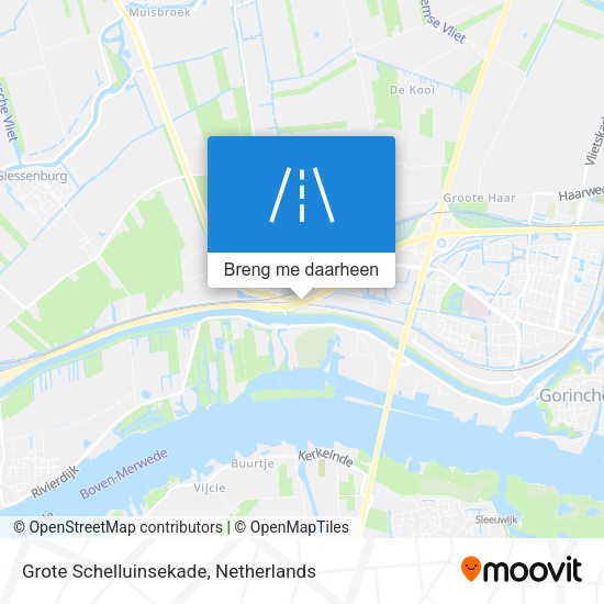 Grote Schelluinsekade kaart