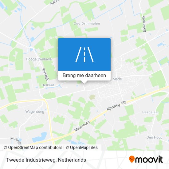 Tweede Industrieweg kaart
