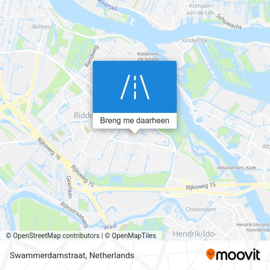 Swammerdamstraat kaart