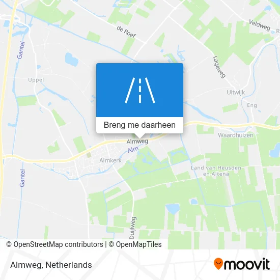 Almweg kaart