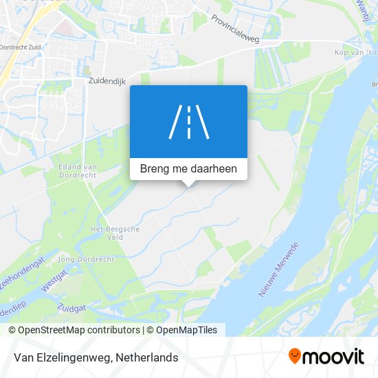 Van Elzelingenweg kaart