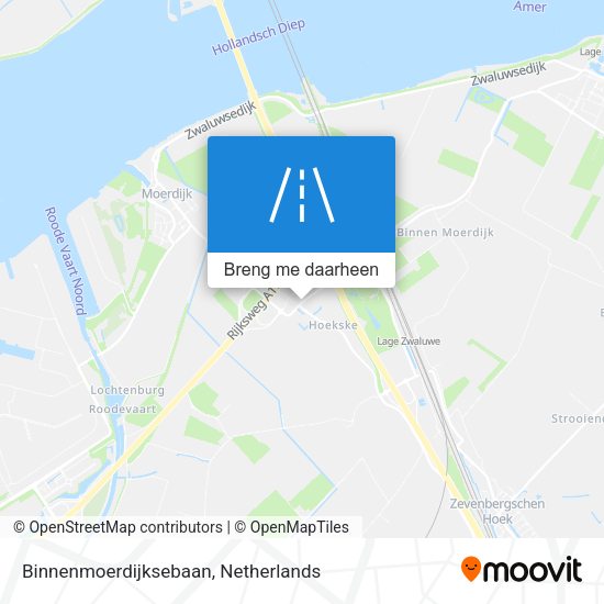 Binnenmoerdijksebaan kaart