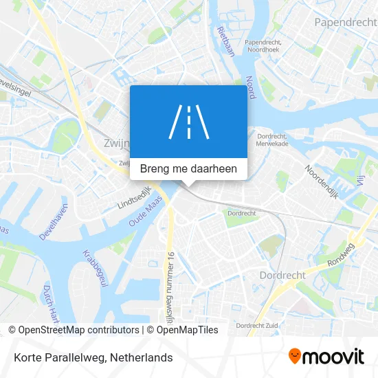 Korte Parallelweg kaart