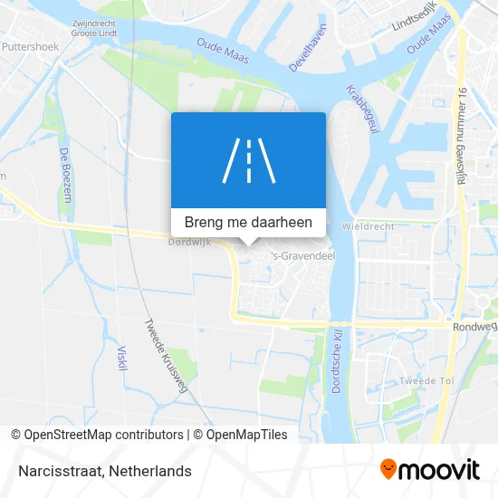 Narcisstraat kaart
