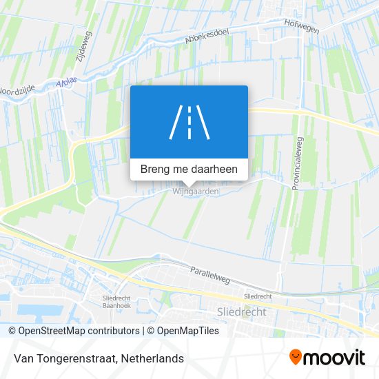 Van Tongerenstraat kaart