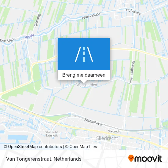 Van Tongerenstraat kaart