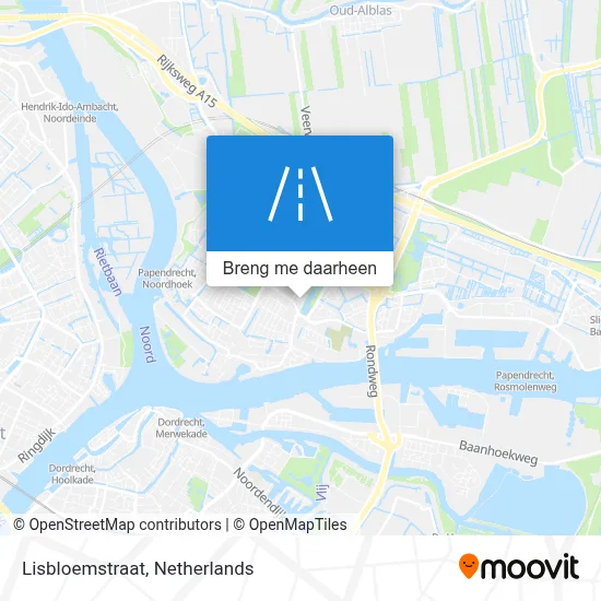 Lisbloemstraat kaart