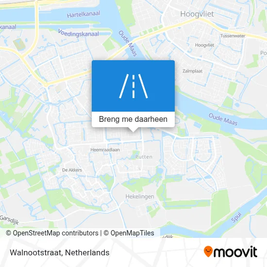 Walnootstraat kaart