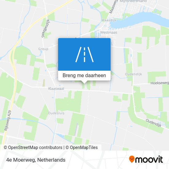 4e Moerweg kaart