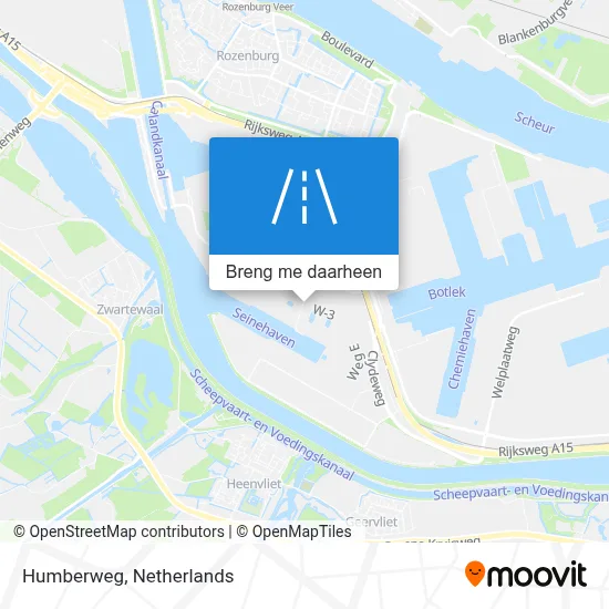 Humberweg kaart