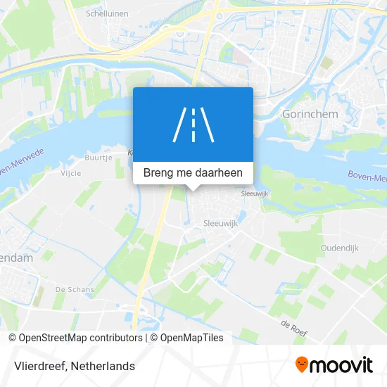 Vlierdreef kaart