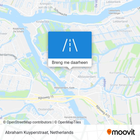 Abraham Kuyperstraat kaart