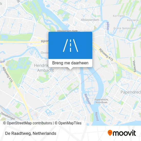 De Raadtweg kaart