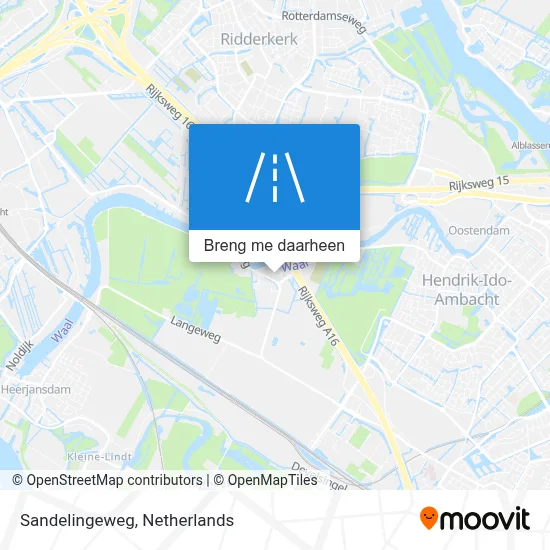 Sandelingeweg kaart